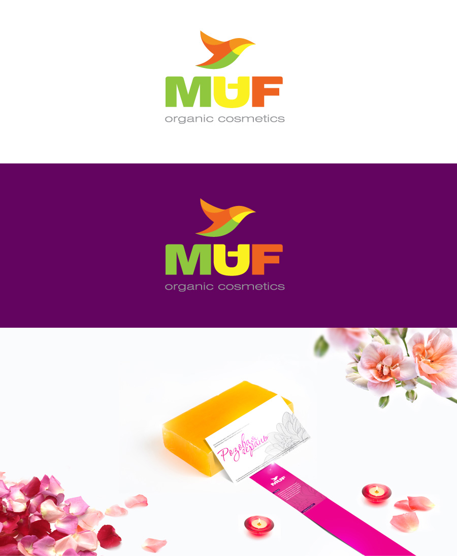 Разработка логотипа косметической компании Muf