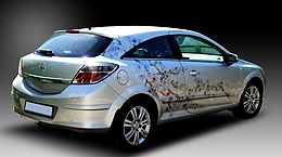 Опель Астра - печатная аэрография Опель Астра - печатная аэрография